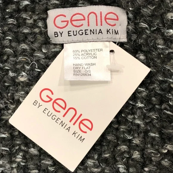 Genie by Eugenia Kim Sequin Cowl Scarf Charcoal OS - Picture 7 of 8